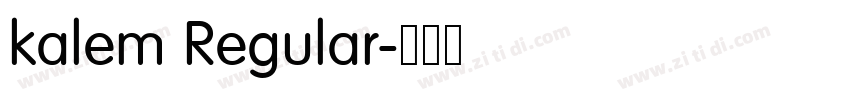 kalem Regular字体转换